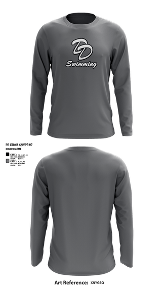Long Sleeve Performance Shirt, David Douglas High School Swimming, Swimming, Teamtime, Team time, sublimation, custom sports apparel, team uniforms, spirit wear, spiritwear, sports uniforms, custom shirts, team store, custom team store, fundraiser sports, apparel fundraiser
