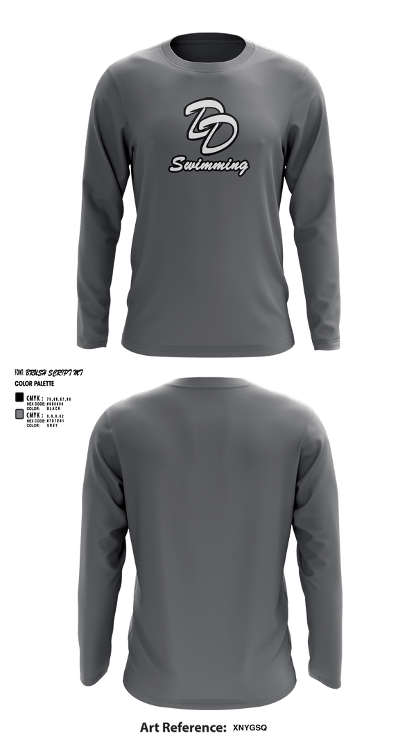 Long Sleeve Performance Shirt, David Douglas High School Swimming, Swimming, Teamtime, Team time, sublimation, custom sports apparel, team uniforms, spirit wear, spiritwear, sports uniforms, custom shirts, team store, custom team store, fundraiser sports, apparel fundraiser