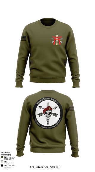 Crew Neck Sweatshirt, FSC 1-1SFG, Army, Teamtime, Team time, sublimation, custom sports apparel, team uniforms, spirit wear, spiritwear, sports uniforms, custom shirts, team store, custom team store, fundraiser sports, apparel fundraiser