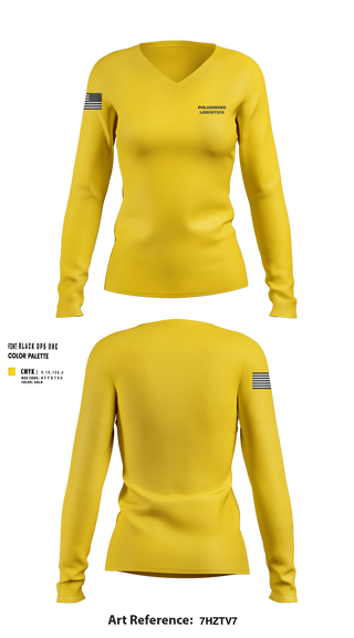 Womens Long Sleeve Vneck Shirt, Polishkinglogistics, , Teamtime, Team time, sublimation, custom sports apparel, team uniforms, spirit wear, spiritwear, sports uniforms, custom shirts, team store, custom team store, fundraiser sports, apparel fundraiser