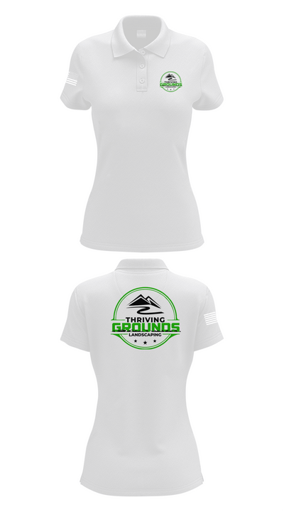 Thriving Grounds Landscaping 97741926 Women's Short Sleeve Performance Polo  - 17