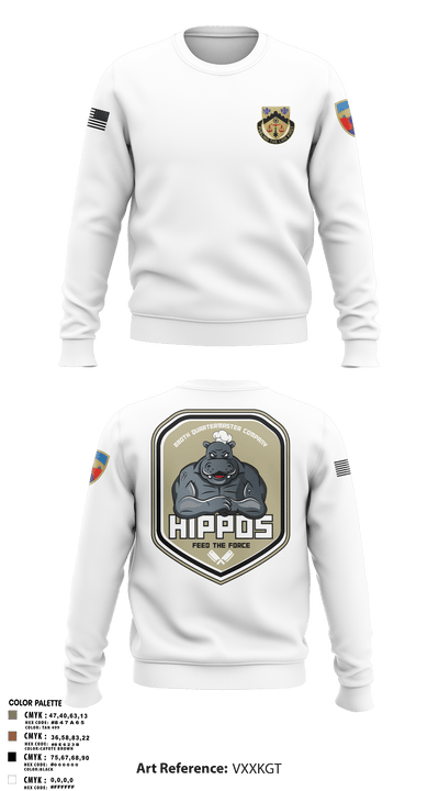 880th Quartermaster Company 80269205 Crew Neck Sweatshirt - 102