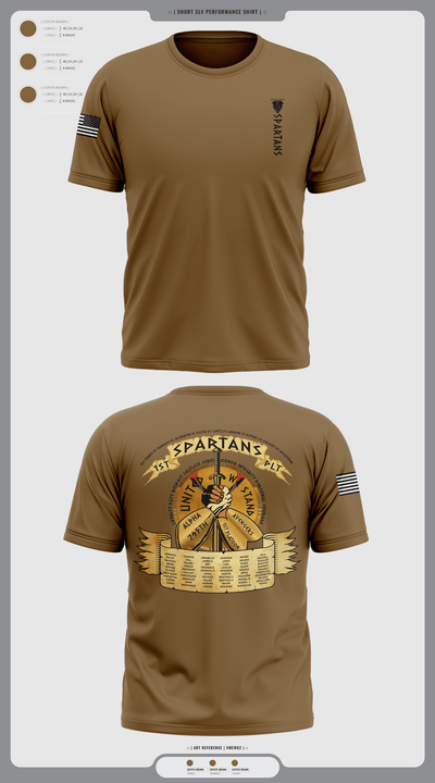 Spartans 64715445 Short Sleeve Performance Shirt - 1