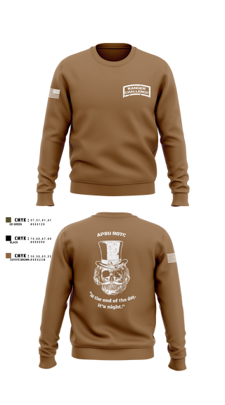 Crew Neck Sweatshirt, APSU RANGER CHALLENGE, Army, Teamtime, Team time, sublimation, custom sports apparel, team uniforms, spirit wear, spiritwear, sports uniforms, custom shirts, team store, custom team store, fundraiser sports, apparel fundraiser
