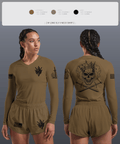 Forge 66606532 Women's Long Sleeve V-neck Shirt -1 4