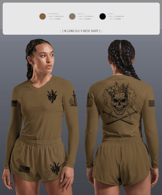 Womens Long Sleeve Vneck Shirt 1, Forge, , Teamtime, Team time, sublimation, custom sports apparel, team uniforms, spirit wear, spiritwear, sports uniforms, custom shirts, team store, custom team store, fundraiser sports, apparel fundraiser
