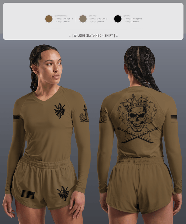 Womens Long Sleeve Vneck Shirt 1, Forge, , Teamtime, Team time, sublimation, custom sports apparel, team uniforms, spirit wear, spiritwear, sports uniforms, custom shirts, team store, custom team store, fundraiser sports, apparel fundraiser