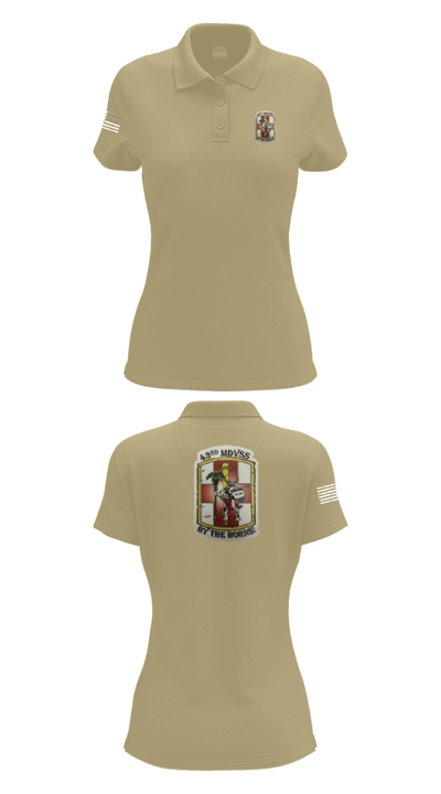 43rd Medical Detachment 2216181 Women's Short Sleeve Performance Polo  - 95
