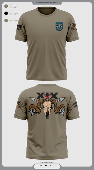 Short Sleeve Performance Shirt, 5/19th SFG, National Guard, Teamtime, Team time, sublimation, custom sports apparel, team uniforms, spirit wear, spiritwear, sports uniforms, custom shirts, team store, custom team store, fundraiser sports, apparel fundraiser