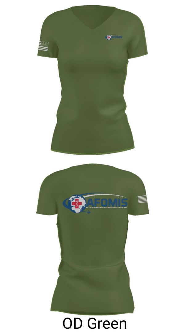 Women's Short Sleeve Vneck Shirt, AFOMIS, Air Force, Teamtime, Team time, sublimation, custom sports apparel, team uniforms, spirit wear, spiritwear, sports uniforms, custom shirts, team store, custom team store, fundraiser sports, apparel fundraiser