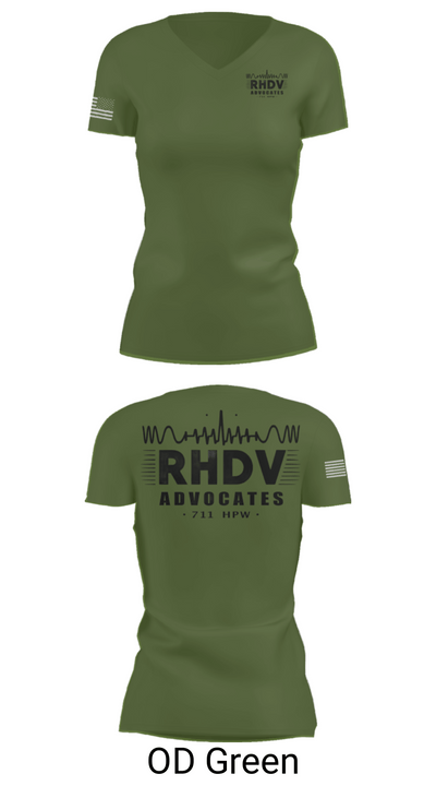 711 HPW/RHDV 93111099 Women's Short Sleeve V-neck Shirt - 48