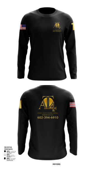 Long Sleeve Performance Shirt, AT 4 pools and landscaping services llc, , Teamtime, Team time, sublimation, custom sports apparel, team uniforms, spirit wear, spiritwear, sports uniforms, custom shirts, team store, custom team store, fundraiser sports, apparel fundraiser