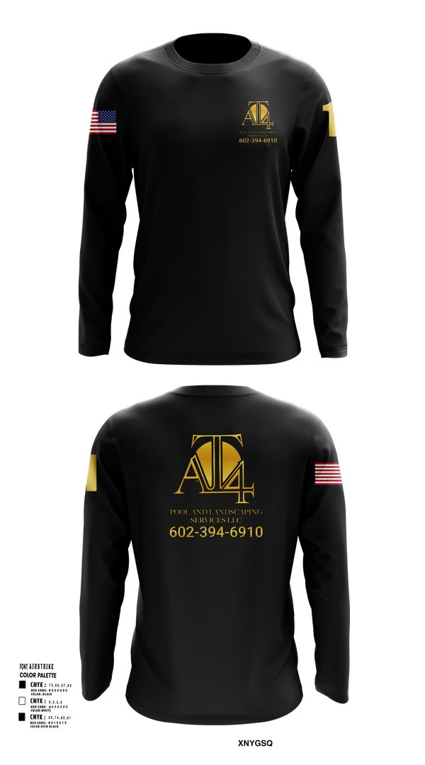 Long Sleeve Performance Shirt, AT 4 pools and landscaping services llc, , Teamtime, Team time, sublimation, custom sports apparel, team uniforms, spirit wear, spiritwear, sports uniforms, custom shirts, team store, custom team store, fundraiser sports, apparel fundraiser
