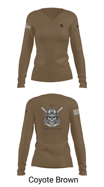 C co 1-185 Th 38843734 Women's Long Sleeve V-neck Shirt - 17