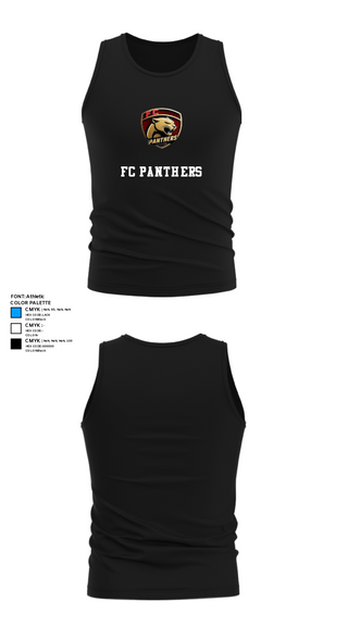 Tank Top, FC Panthers, Men's Soccer, Teamtime, Team time, sublimation, custom sports apparel, team uniforms, spirit wear, spiritwear, sports uniforms, custom shirts, team store, custom team store, fundraiser sports, apparel fundraiser