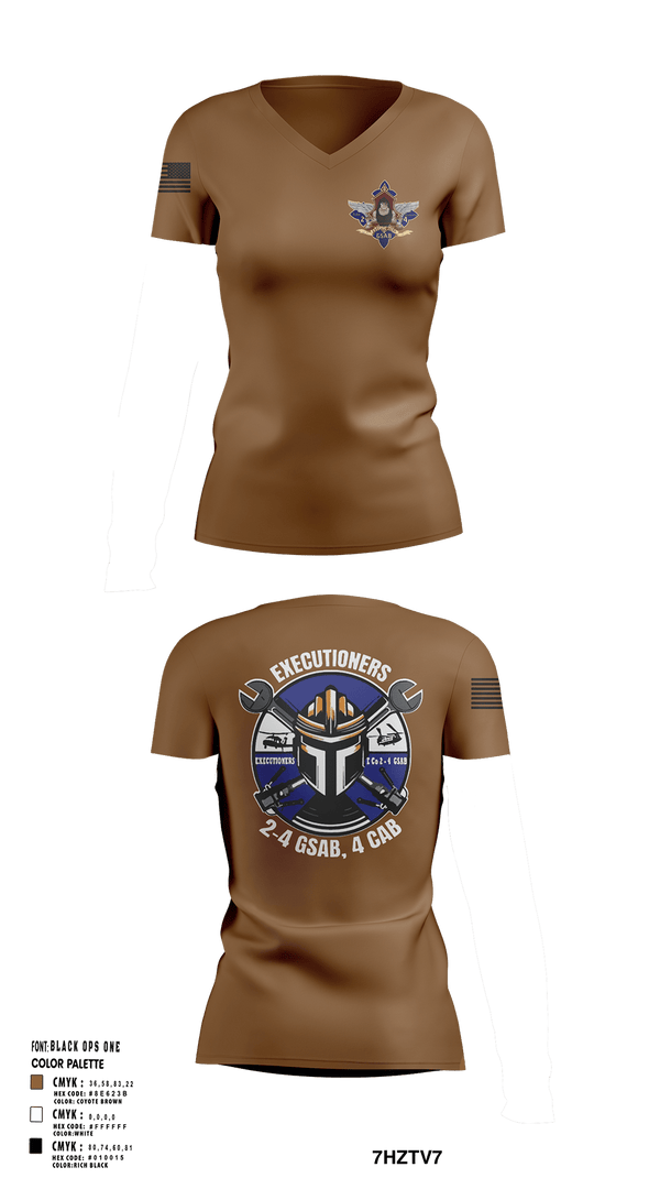 Womens Short Sleeve Vneck Shirt, E 2-4 GSAB, Army, Teamtime, Team time, sublimation, custom sports apparel, team uniforms, spirit wear, spiritwear, sports uniforms, custom shirts, team store, custom team store, fundraiser sports, apparel fundraiser