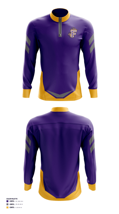 Franklinton High School Golf 24963873 Quarter Zip Jacket - 40