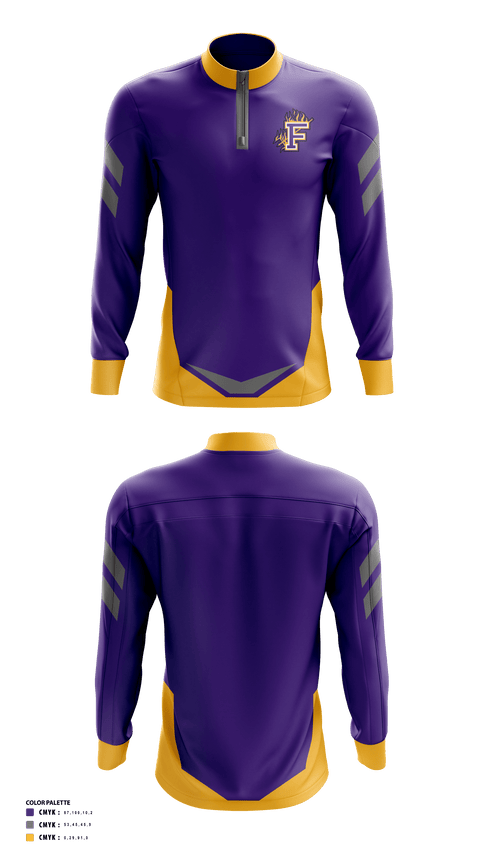 Quarter Zip Jacket, Franklinton High School Golf, Golf, Teamtime, Team time, sublimation, custom sports apparel, team uniforms, spirit wear, spiritwear, sports uniforms, custom shirts, team store, custom team store, fundraiser sports, apparel fundraiser
