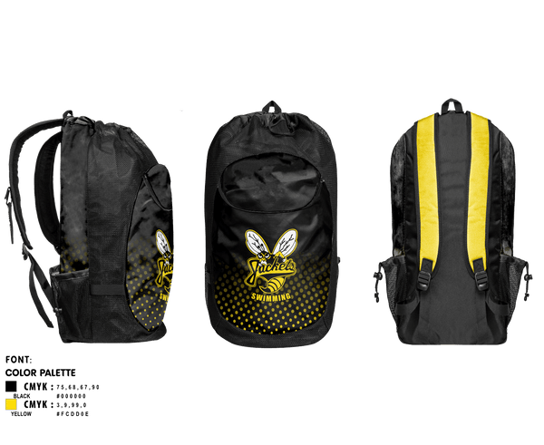 Gear Bag, Denison High School Swimming, Swimming, Teamtime, Team time, sublimation, custom sports apparel, team uniforms, spirit wear, spiritwear, sports uniforms, custom shirts, team store, custom team store, fundraiser sports, apparel fundraiser