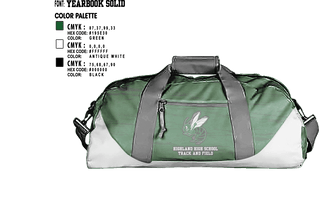 Duffle Bag, Highland High School Track and Field, Track & Field, Teamtime, Team time, sublimation, custom sports apparel, team uniforms, spirit wear, spiritwear, sports uniforms, custom shirts, team store, custom team store, fundraiser sports, apparel fundraiser