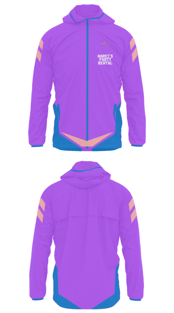 Windbreaker, Narez's Party RentalNarez's Party Rental, , Teamtime, Team time, sublimation, custom sports apparel, team uniforms, spirit wear, spiritwear, sports uniforms, custom shirts, team store, custom team store, fundraiser sports, apparel fundraiser