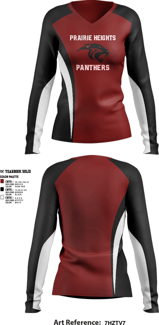 Womens Long Sleeve Vneck Shirt, Panthers Volleyball, Women's Volleyball, Teamtime, Team time, sublimation, custom sports apparel, team uniforms, spirit wear, spiritwear, sports uniforms, custom shirts, team store, custom team store, fundraiser sports, apparel fundraiser