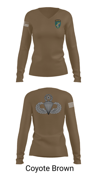 Charlie “Chaos” Company 47870658 Women's Long Sleeve V-neck Shirt - 17