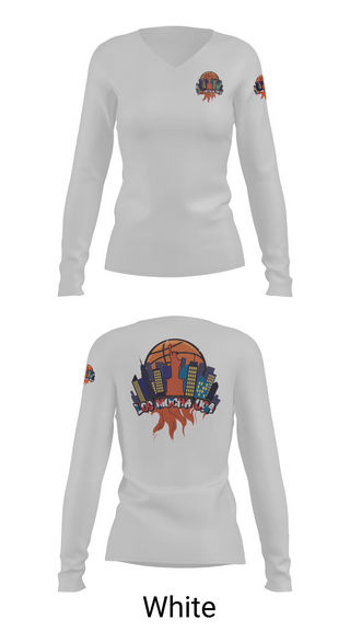 Womens Long Sleeve Vneck Shirt, Lo Mucha, Men's Basketball, Teamtime, Team time, sublimation, custom sports apparel, team uniforms, spirit wear, spiritwear, sports uniforms, custom shirts, team store, custom team store, fundraiser sports, apparel fundraiser