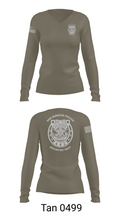 San Marcos Police Mounted Unit 48191371 Women's Long Sleeve V-neck Shirt - 73