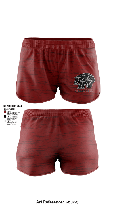 Panthers Volleyball 53574840 Women's Shorts - 6