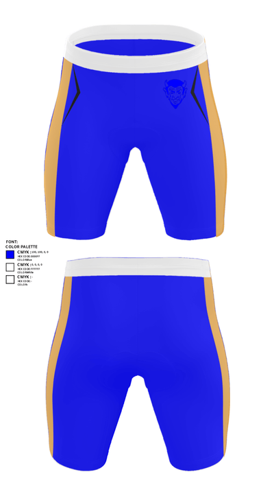 Quincy Senior High School Track 86814708 Men's Compression Shorts - 27