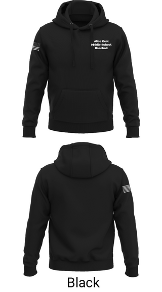 Hoodie, Alice Deal Middle School Baseball, Baseball, Teamtime, Team time, sublimation, custom sports apparel, team uniforms, spirit wear, spiritwear, sports uniforms, custom shirts, team store, custom team store, fundraiser sports, apparel fundraiser