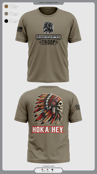 Short Sleeve Performance Shirt, Comanche Squad, Army, Teamtime, Team time, sublimation, custom sports apparel, team uniforms, spirit wear, spiritwear, sports uniforms, custom shirts, team store, custom team store, fundraiser sports, apparel fundraiser