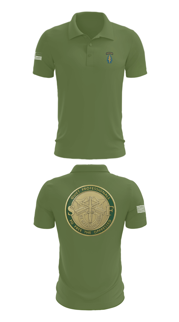 Short Sleeve Performance Polo, Echo 20th SFG, National Guard, Teamtime, Team time, sublimation, custom sports apparel, team uniforms, spirit wear, spiritwear, sports uniforms, custom shirts, team store, custom team store, fundraiser sports, apparel fundraiser