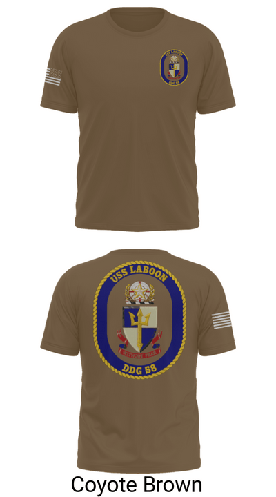 USS LABOON - DDG 58 14402394 Old School Cotton Feel Shirt - 10