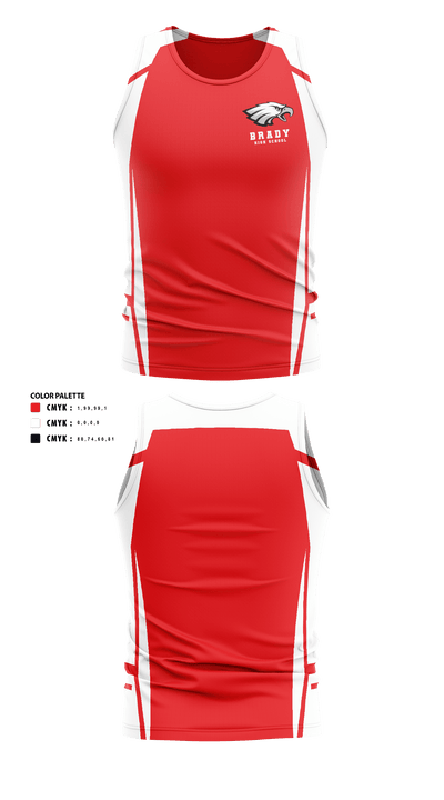 Brady High School Cross Country 78030554 Tank Top - 40
