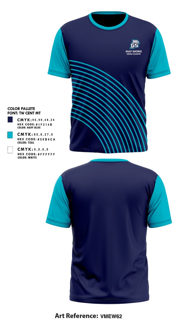 Short Sleeve Performance Shirt, Gulf Shores High School Cross Country, Cross Country, Teamtime, Team time, sublimation, custom sports apparel, team uniforms, spirit wear, spiritwear, sports uniforms, custom shirts, team store, custom team store, fundraiser sports, apparel fundraiser