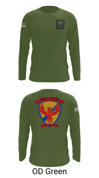 Long Sleeve Performance Shirt, B-Co 122 ASB, Army, Teamtime, Team time, sublimation, custom sports apparel, team uniforms, spirit wear, spiritwear, sports uniforms, custom shirts, team store, custom team store, fundraiser sports, apparel fundraiser