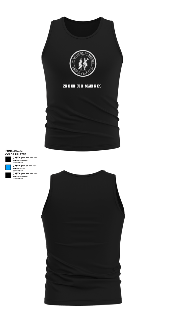 Tank Top, 2nd bn 8th Marines, Marines, Teamtime, Team time, sublimation, custom sports apparel, team uniforms, spirit wear, spiritwear, sports uniforms, custom shirts, team store, custom team store, fundraiser sports, apparel fundraiser