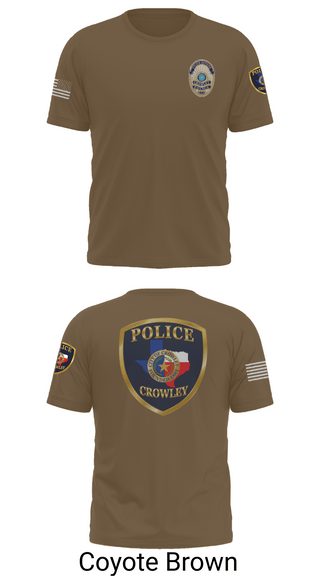 Short Sleeve Performance Shirt, Crowley Police Department, , Teamtime, Team time, sublimation, custom sports apparel, team uniforms, spirit wear, spiritwear, sports uniforms, custom shirts, team store, custom team store, fundraiser sports, apparel fundraiser