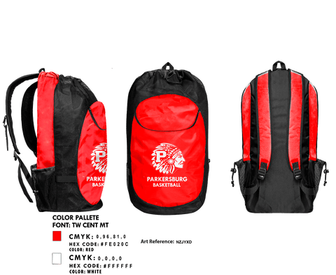 Gear Bag, Parkersburg High School Basketball, Women's Basketball, Teamtime, Team time, sublimation, custom sports apparel, team uniforms, spirit wear, spiritwear, sports uniforms, custom shirts, team store, custom team store, fundraiser sports, apparel fundraiser