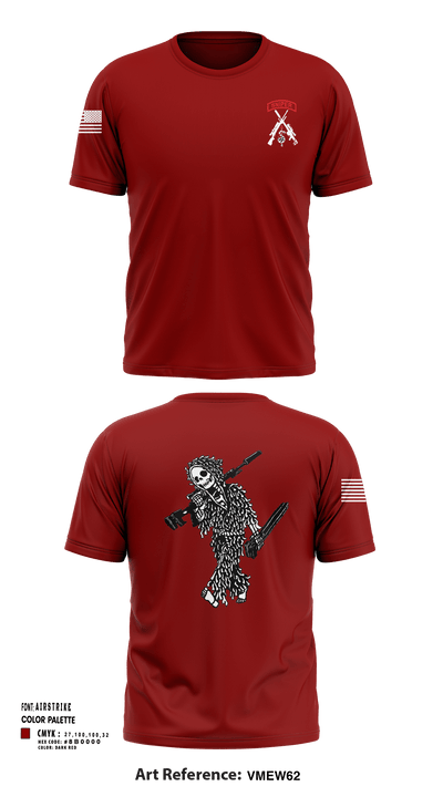 2-5 CAV Snipers 24011849 Short Sleeve Performance Shirt - 116