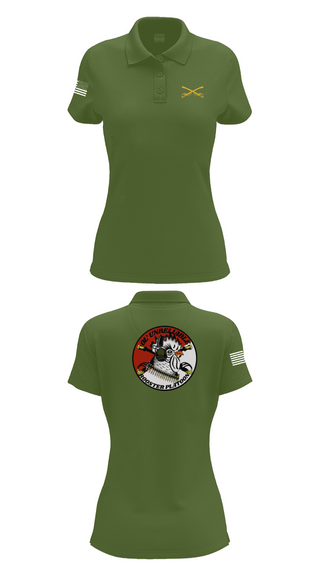 Womens Short Sleeve Performance Polo, , Army, Teamtime, Team time, sublimation, custom sports apparel, team uniforms, spirit wear, spiritwear, sports uniforms, custom shirts, team store, custom team store, fundraiser sports, apparel fundraiser