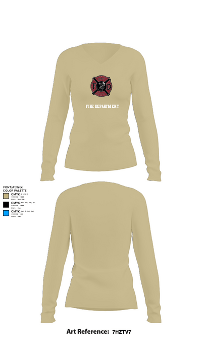 386th ECES/CEF 44039063 Women's Long Sleeve V-neck Shirt - 82