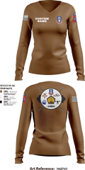 82nd ADSB H2F 64570500 Women's Long Sleeve V-neck Shirt - 31