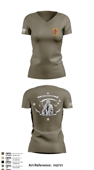 V3/7 50293061 Women's Short Sleeve V-neck Shirt - 10