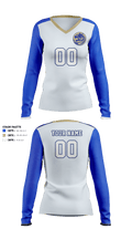 Bradwell Institute Volleyball 8244530 Women's Long Sleeve V-neck Shirt - 10