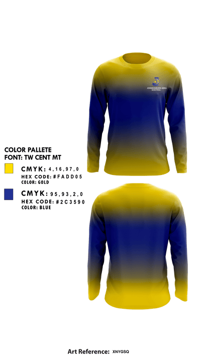 Johnsonburg Area Senior High School Basketball 83998341 Long Sleeve Performance Shirt - 5