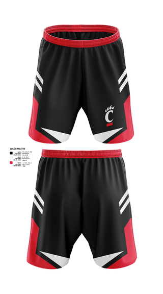 Athletic Shorts With Pockets, University of Cincinnati Golf, Golf, Teamtime, Team time, sublimation, custom sports apparel, team uniforms, spirit wear, spiritwear, sports uniforms, custom shirts, team store, custom team store, fundraiser sports, apparel fundraiser