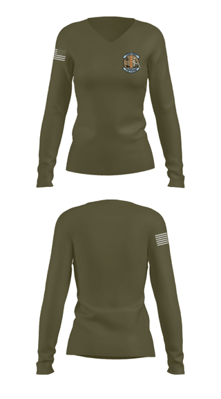 Women's Long Sleeve Vneck Shirt, A Co.2-10 AHB, , Teamtime, Team time, sublimation, custom sports apparel, team uniforms, spirit wear, spiritwear, sports uniforms, custom shirts, team store, custom team store, fundraiser sports, apparel fundraiser